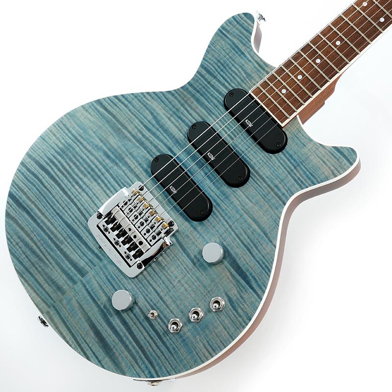 Kz Guitar Works Kz One Semi-Hollow 5A Flame Maple 22F 3S23 Kahler STBの画像